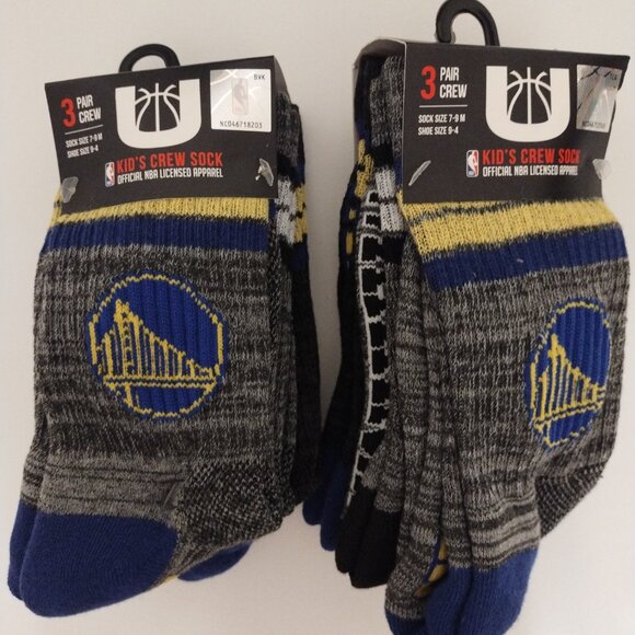 NWT - NBA GOLDEN STATE WARRIORS SOCKS BUNDLE 💙💛 - Picture 1 of 3
